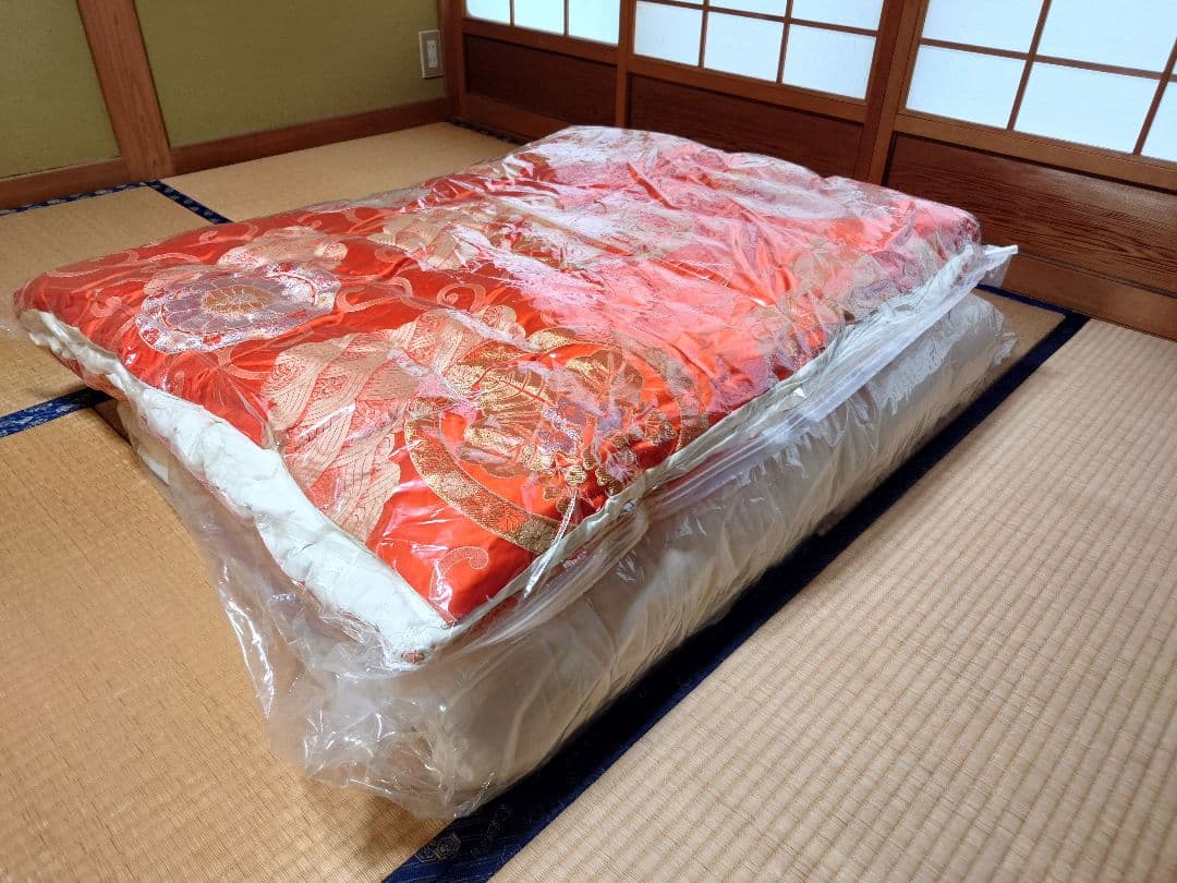 婚礼布団　シングルサイズ　掛け布団と敷き布団セット