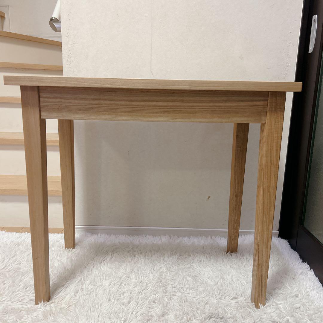 【送料無料】無印良品 タモ材 天然木 パーソナルデスク 引出し付き