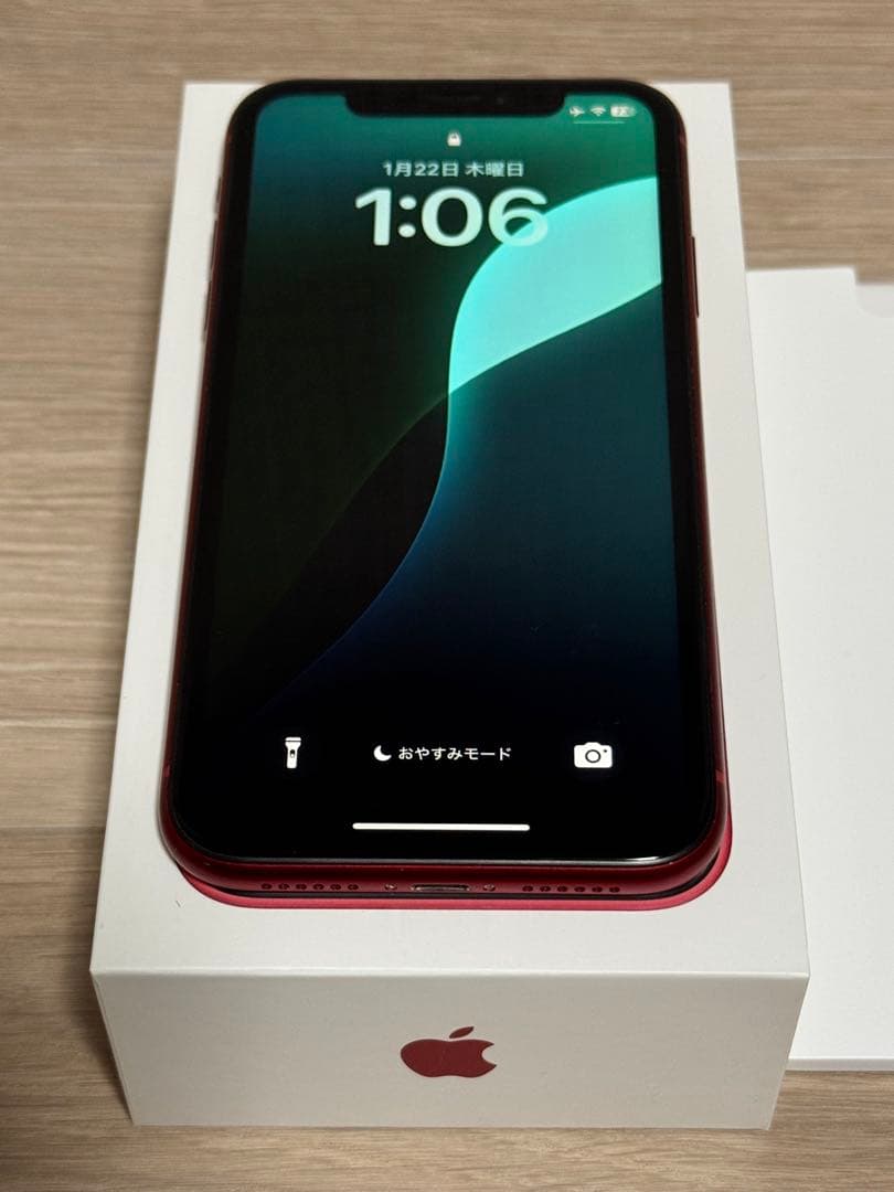 iPhone XR SIMフリー RED/レッド/赤 128GB おまけ付き