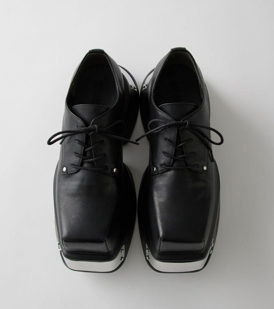 【GRANCY】 メタルプレートレザーシューズ 40