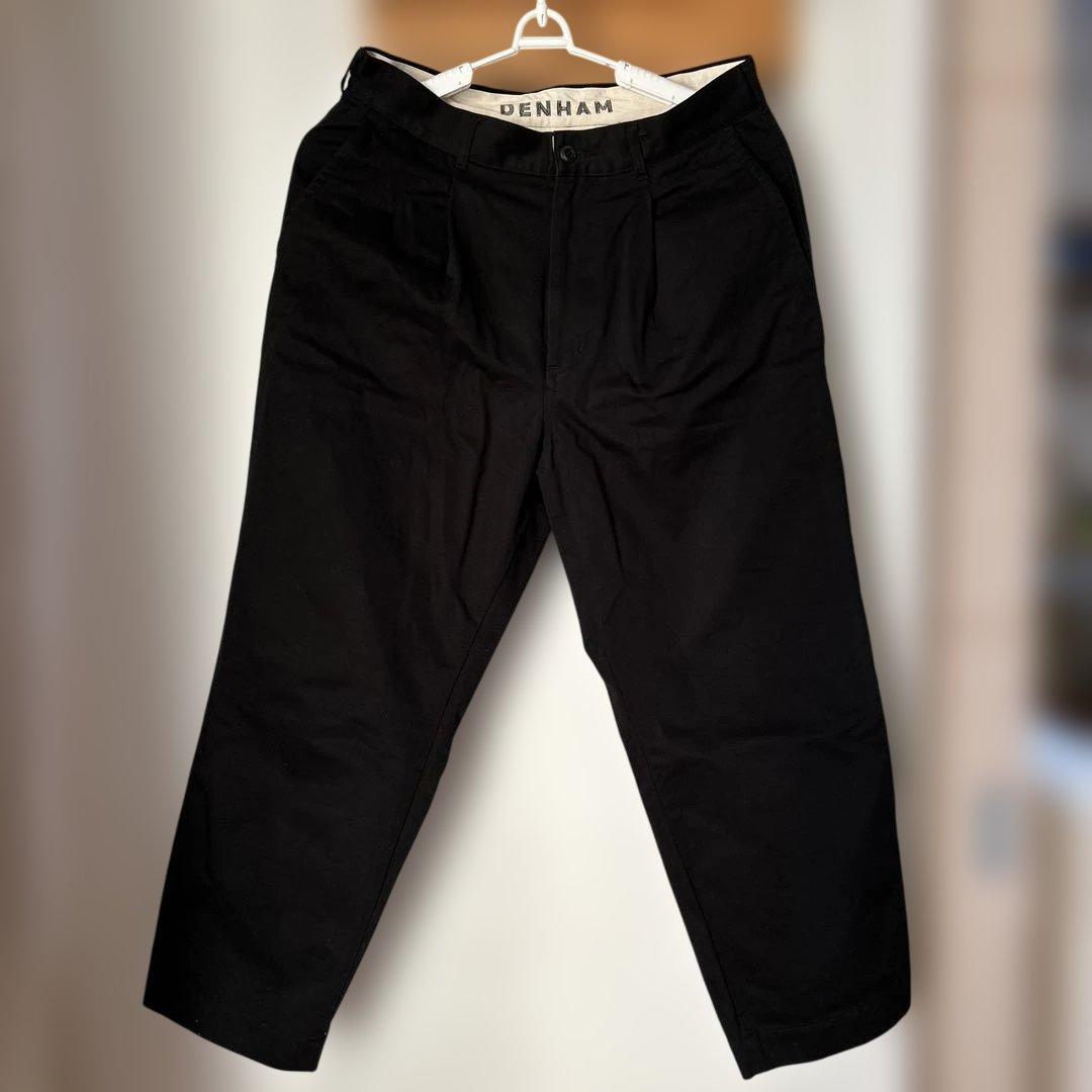 DENHAM ブラック チノパン