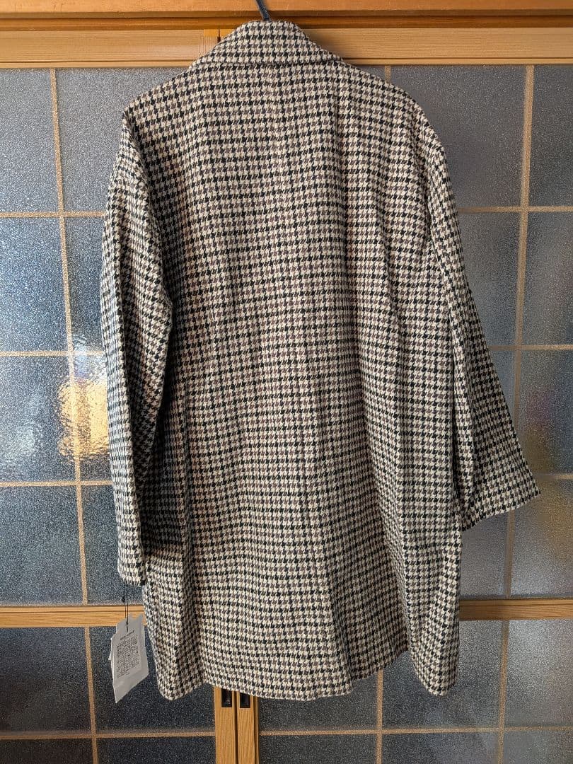 チェック柄 テーラードジャケット ベージュ・ブラック&ベージュカットソー