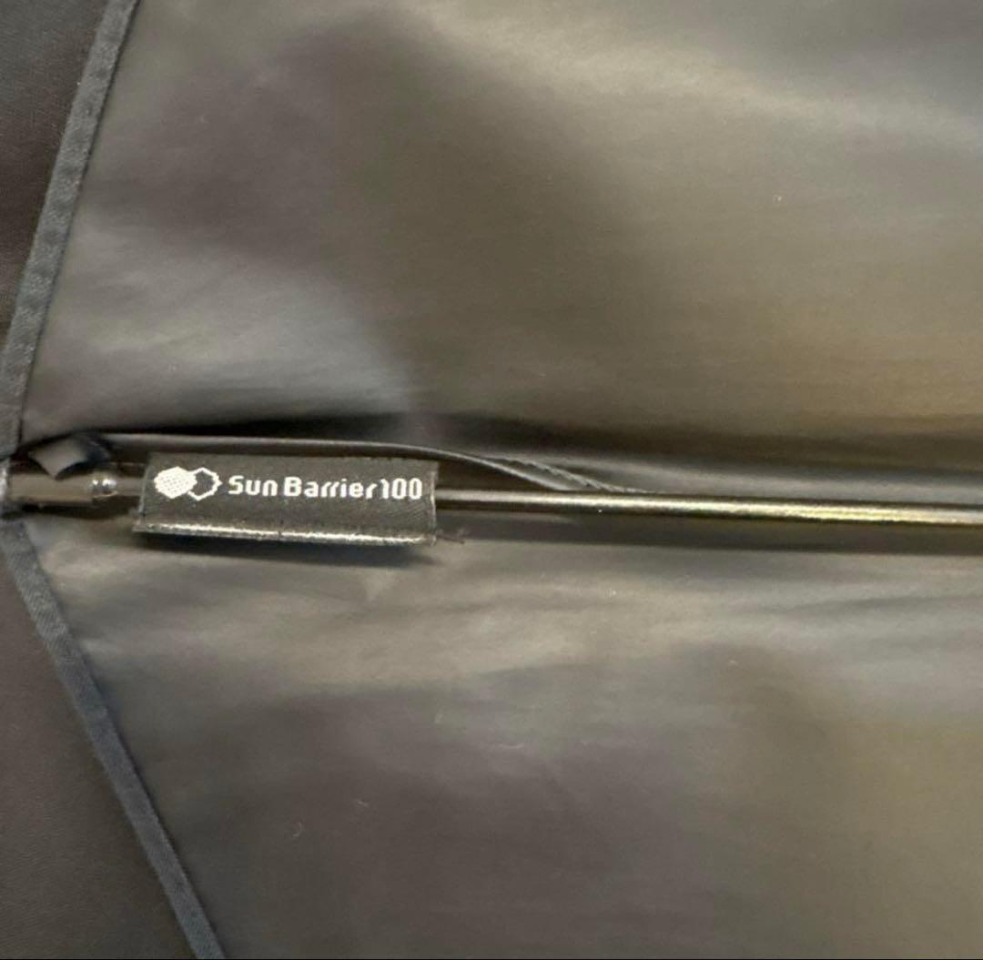 サンバリア 100ブラック 3段折 折りたたみ 日傘 晴雨兼用 男女兼用