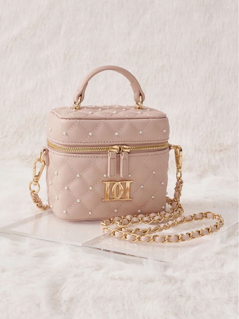 Darich キルティングパールスクエアミニバッグ　PNK