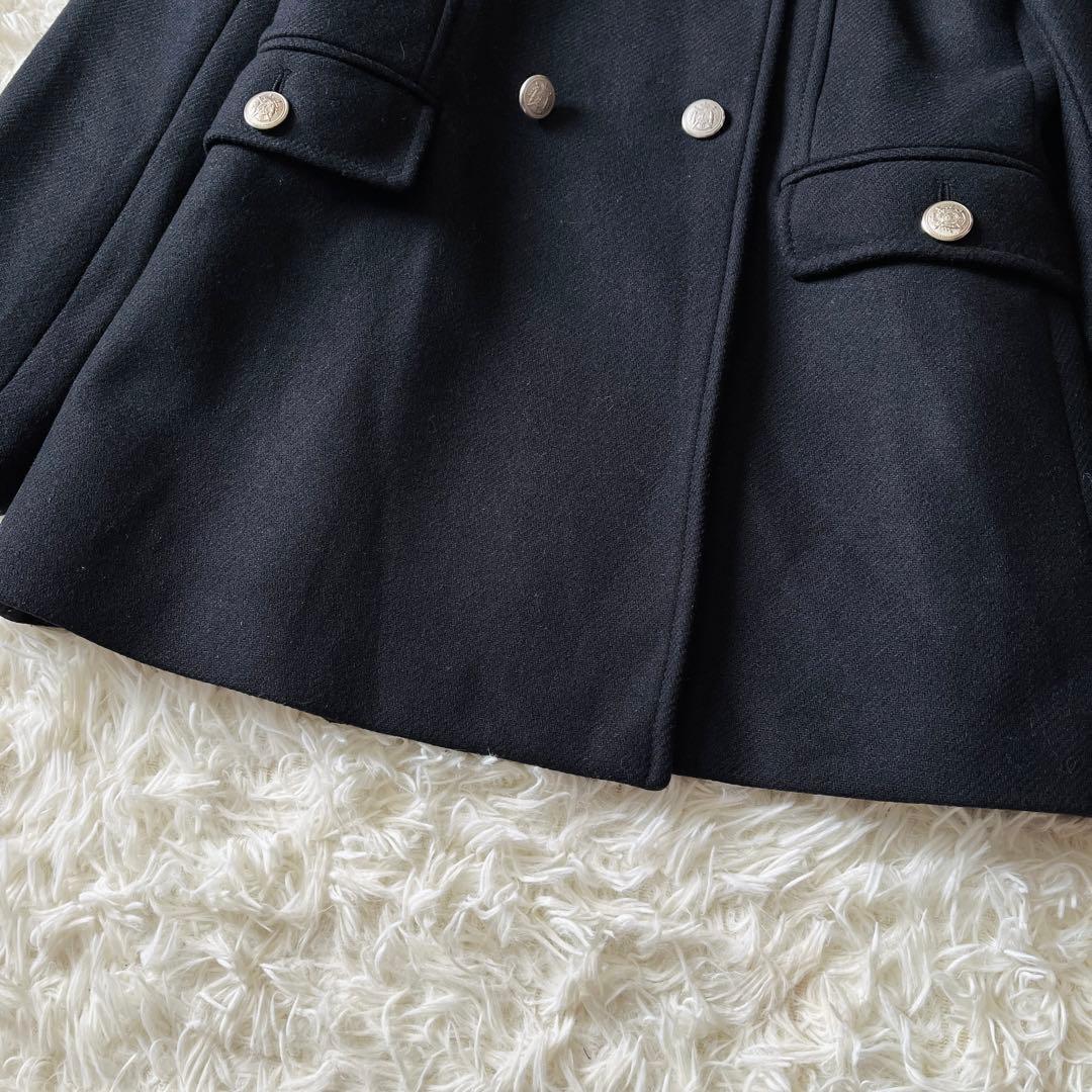 【希少✨】ZARA　MANTECO　ナポレオンジャケット　ダブル　銀ボタン　黒