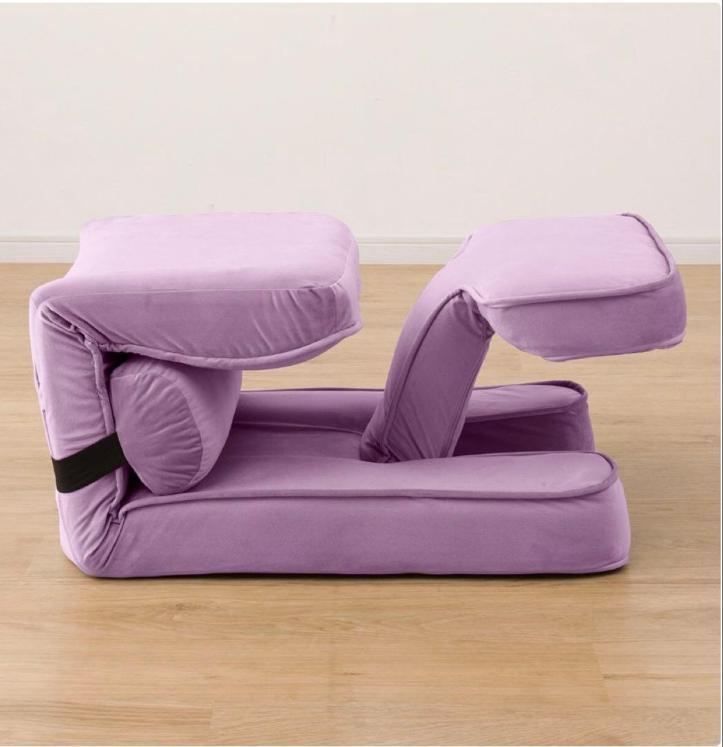 【美品】ニトリ　ゲーミング座椅子2 グレー　カバー付き　イエローグリーン