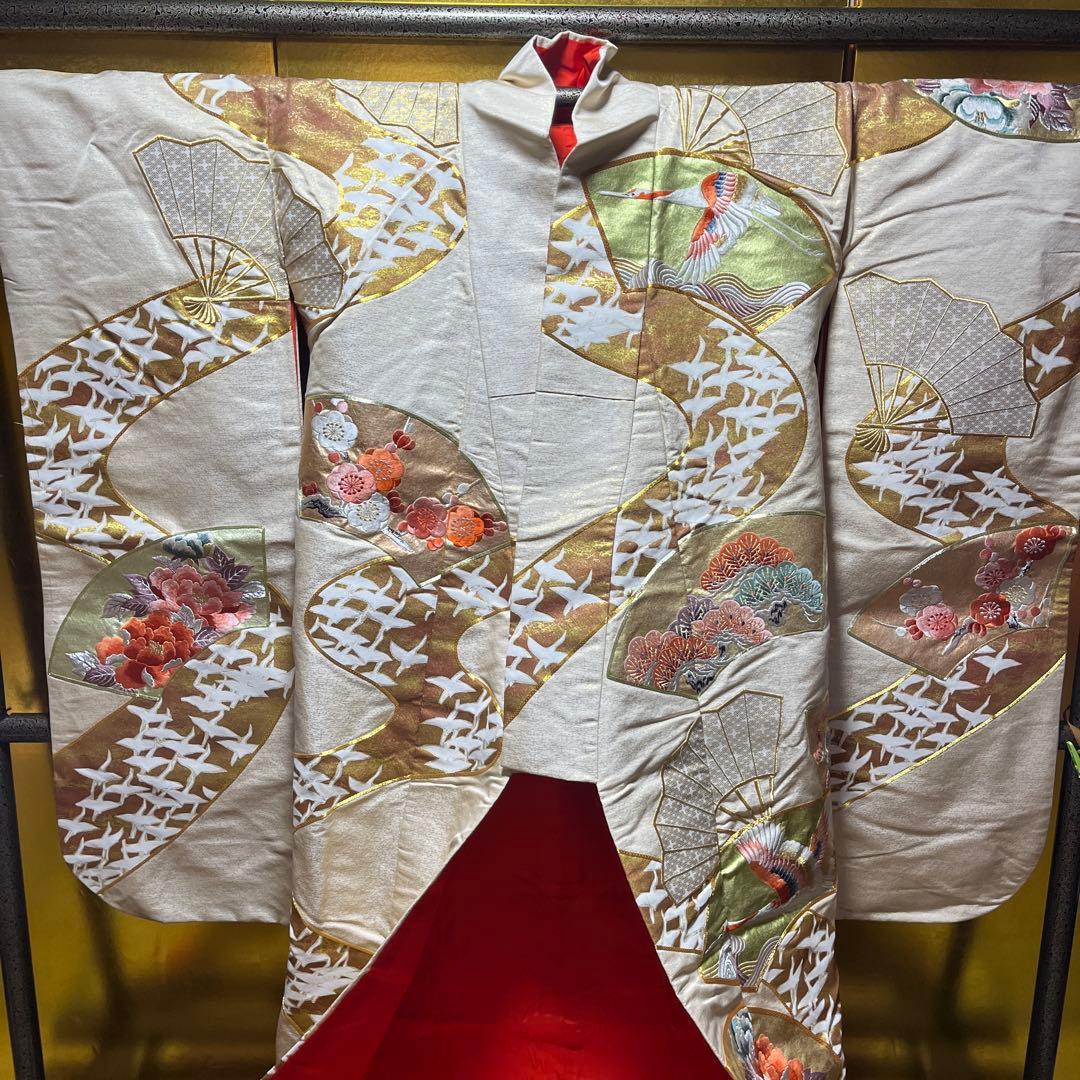 打掛　色打掛　西陣織　金地