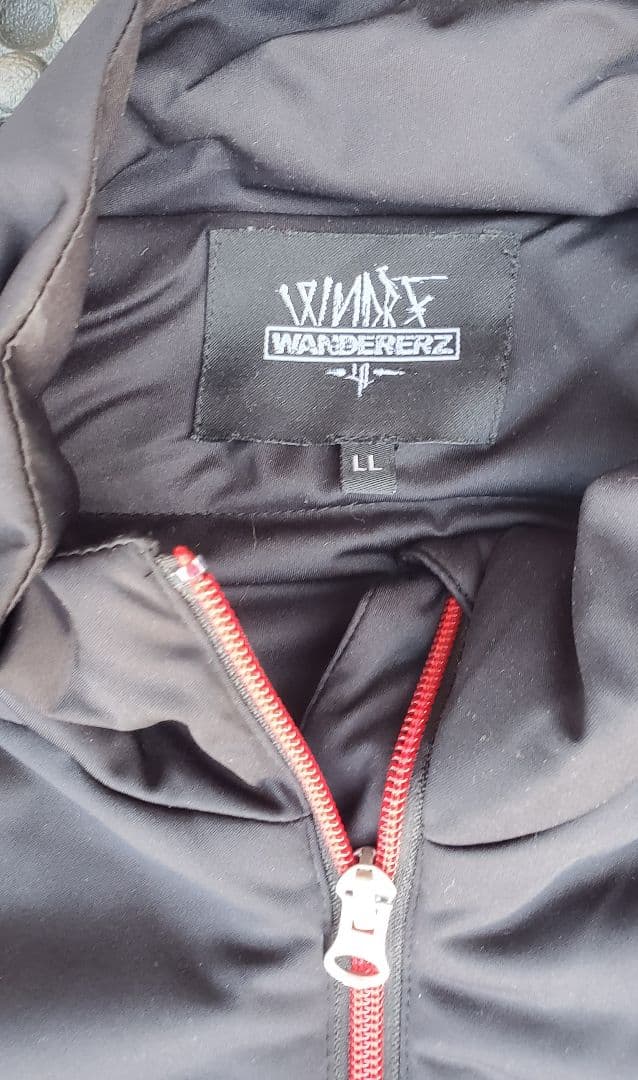 ジャケット LL 黒/赤