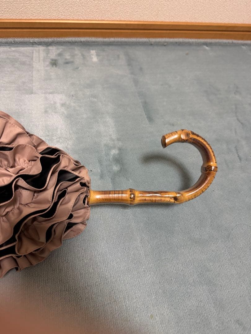 サンバリア100 長傘　M フリル　ピンク