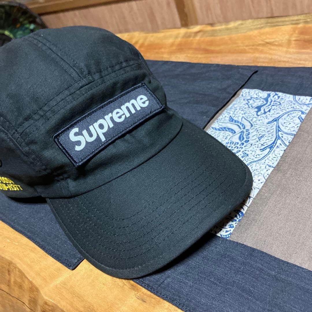 Supreme 黒 帽子 ボックスロゴ