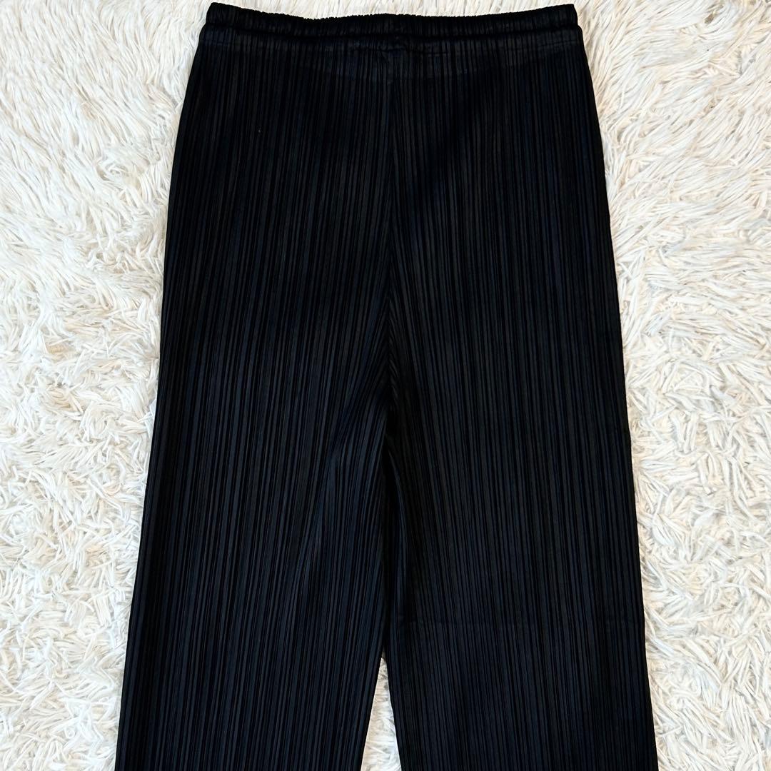 プリーツプリーズ パンツ イッセイミヤケ ブラック