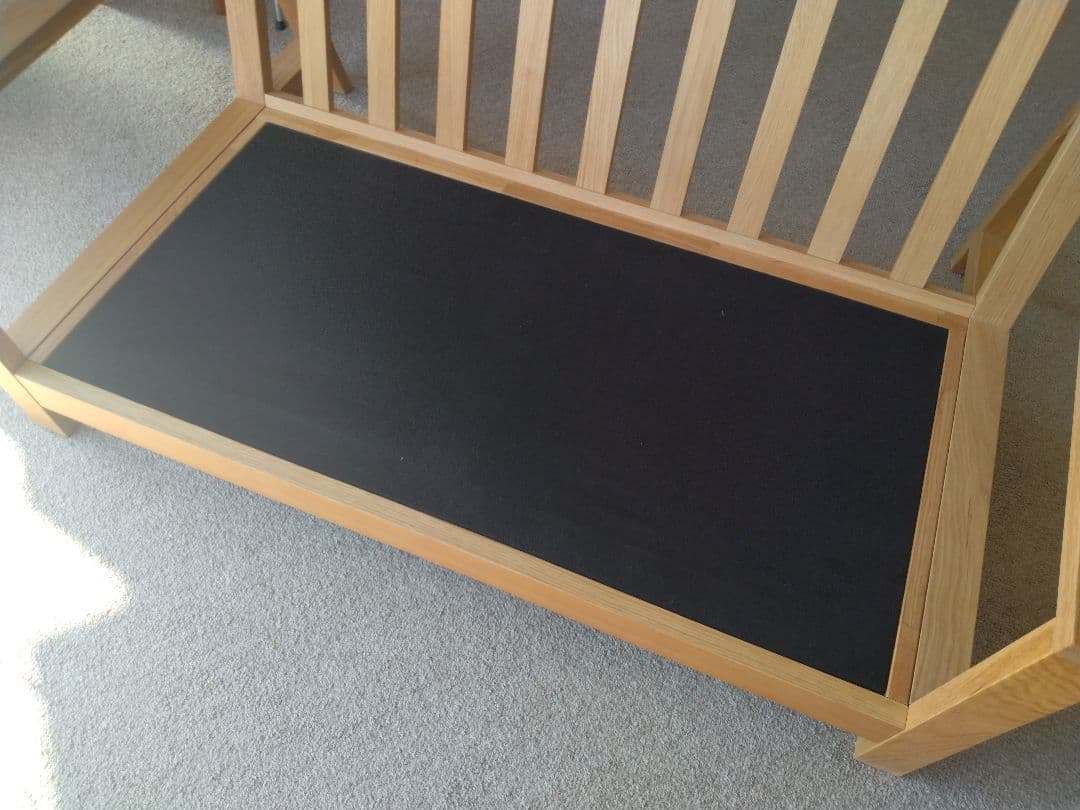 【訳あり美品】MUJI/無印良品 オーク材ソファ2シーター/フェザーコイル/木製