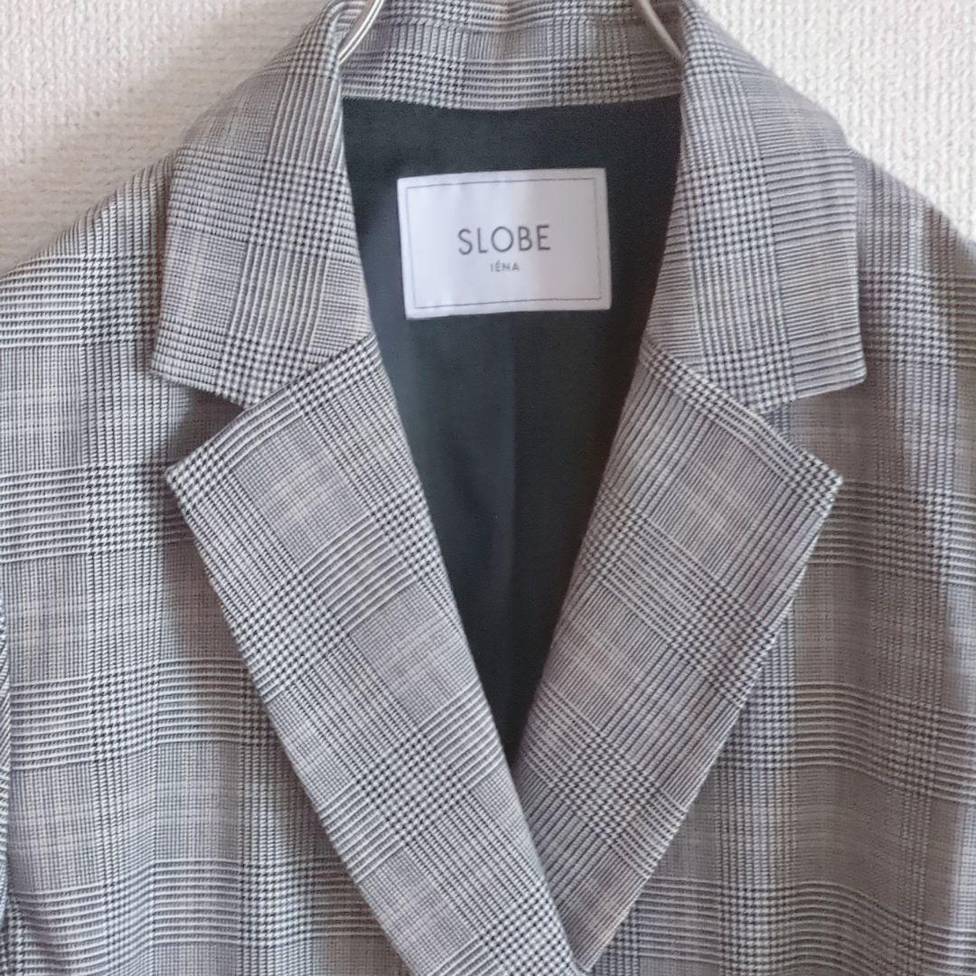 新品♥SLOBE IENA◆チェックWブレストジャケット　秋冬