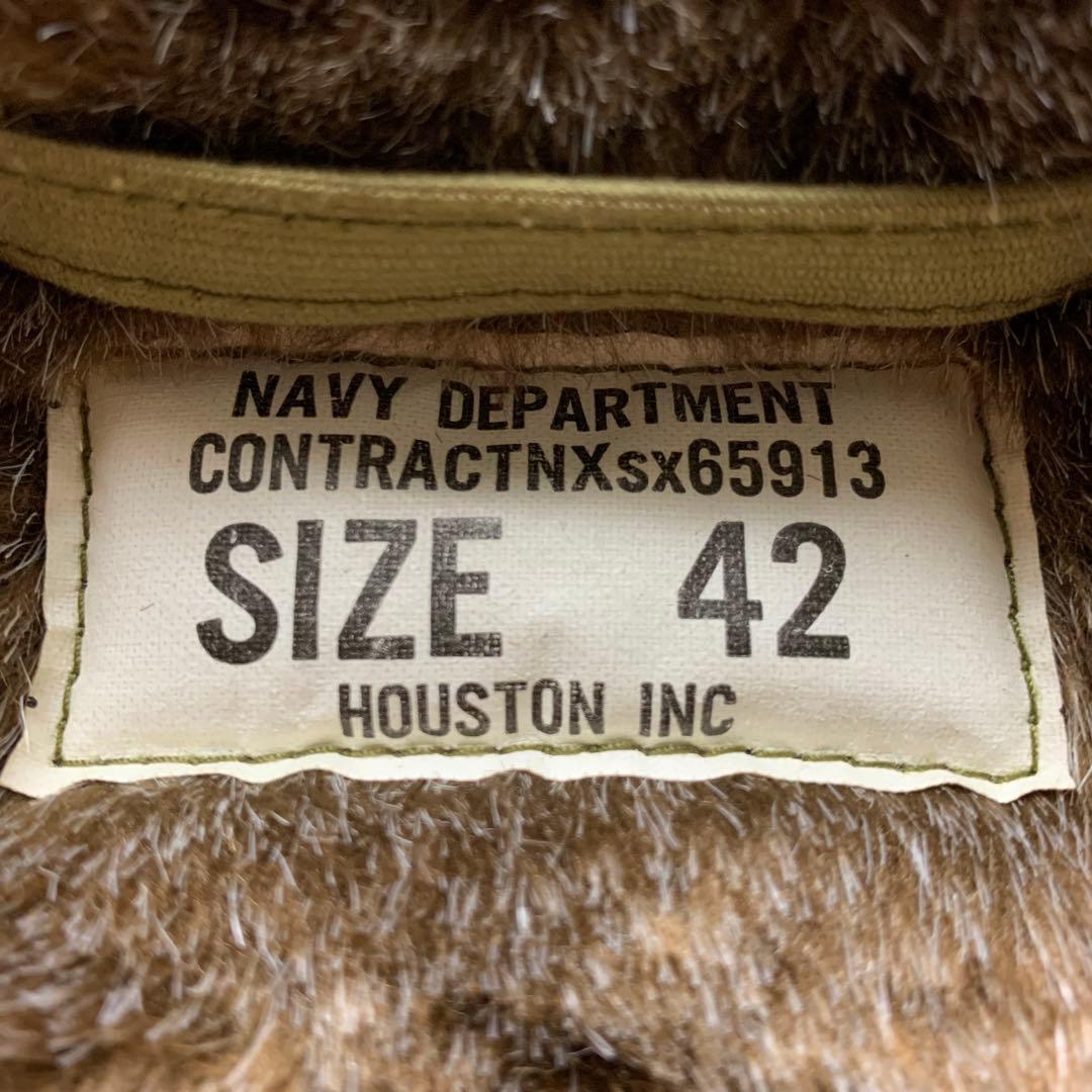 美品■HOUSTON ヒューストン デッキジャケット カーキ 42