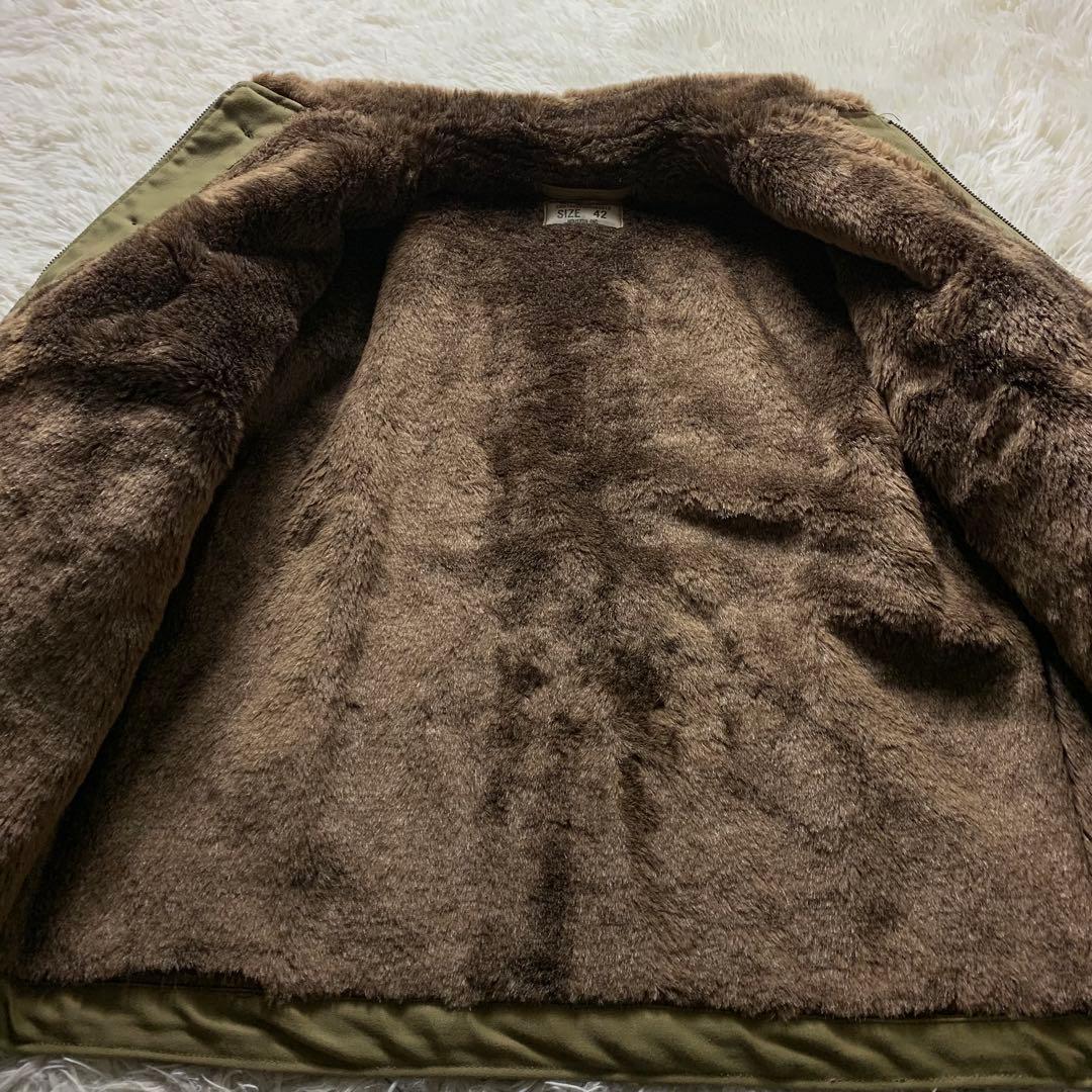 美品■HOUSTON ヒューストン デッキジャケット カーキ 42