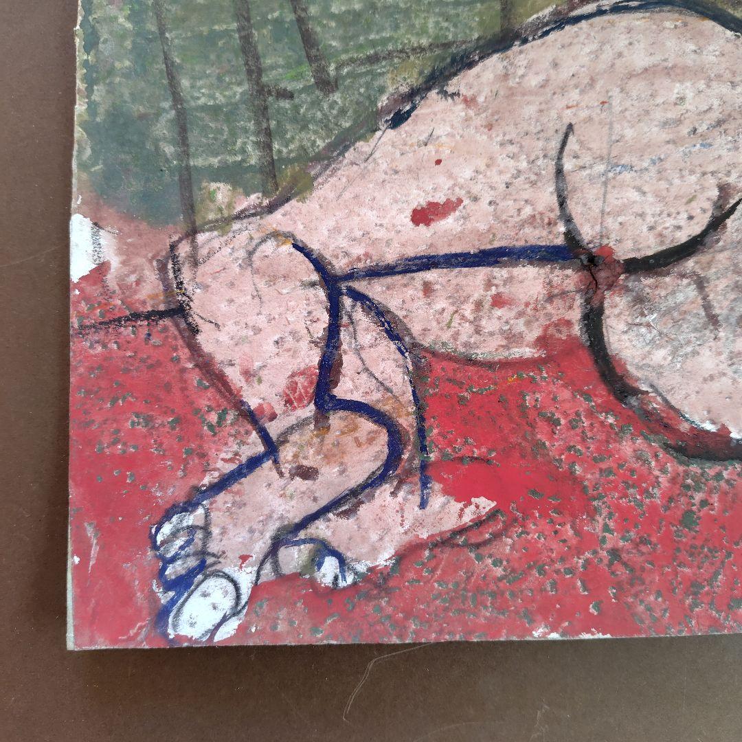 須田剋太　原画【 裸婦 】 グァッシュ