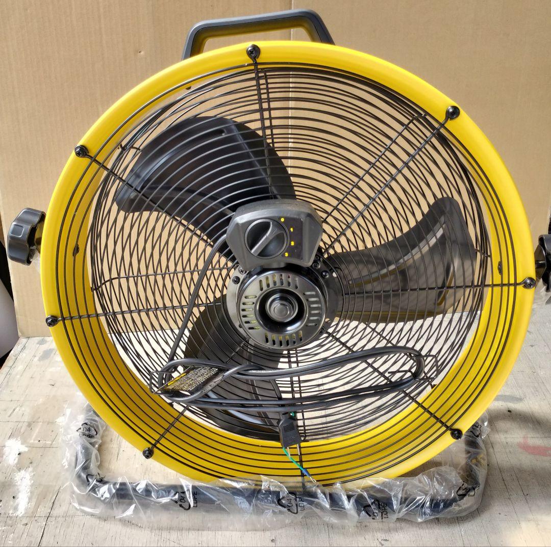 値下げ　50cmドラム型工場扇　扇風機　外箱付き　訳あり（ゴムリング欠品）