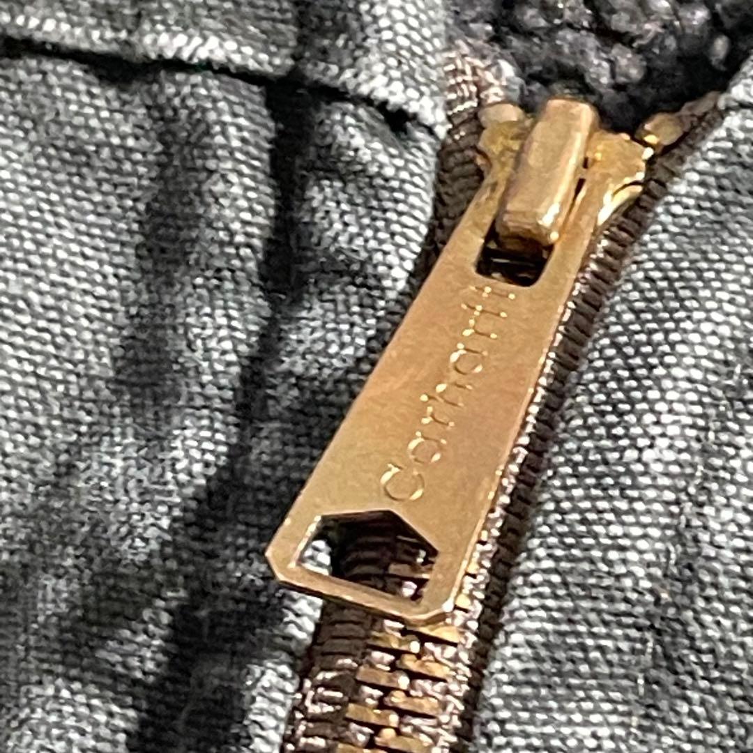 カーハート　ダックベスト　モスグリーン　MOS　USA製　裏ボア　XXL　00s