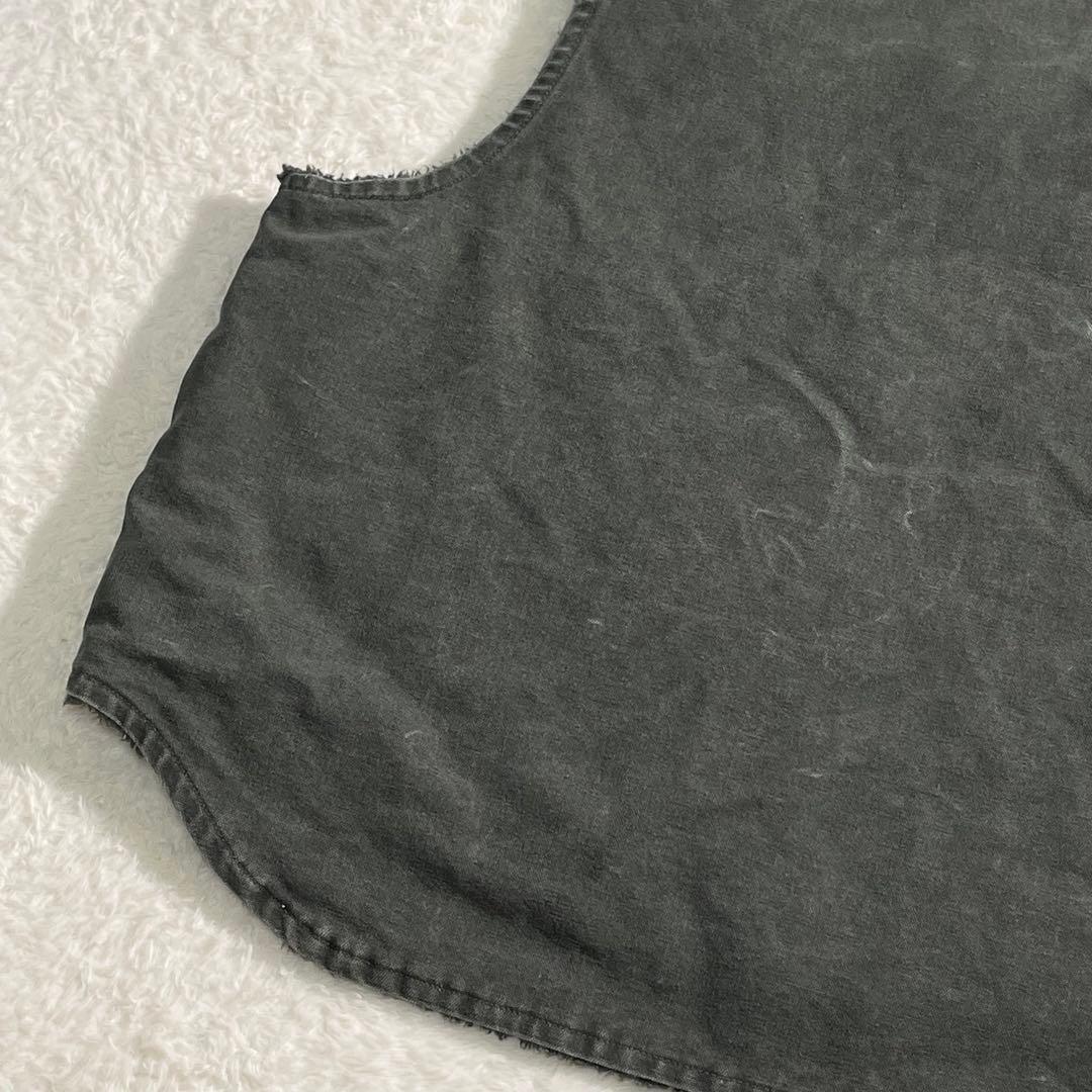 カーハート　ダックベスト　モスグリーン　MOS　USA製　裏ボア　XXL　00s