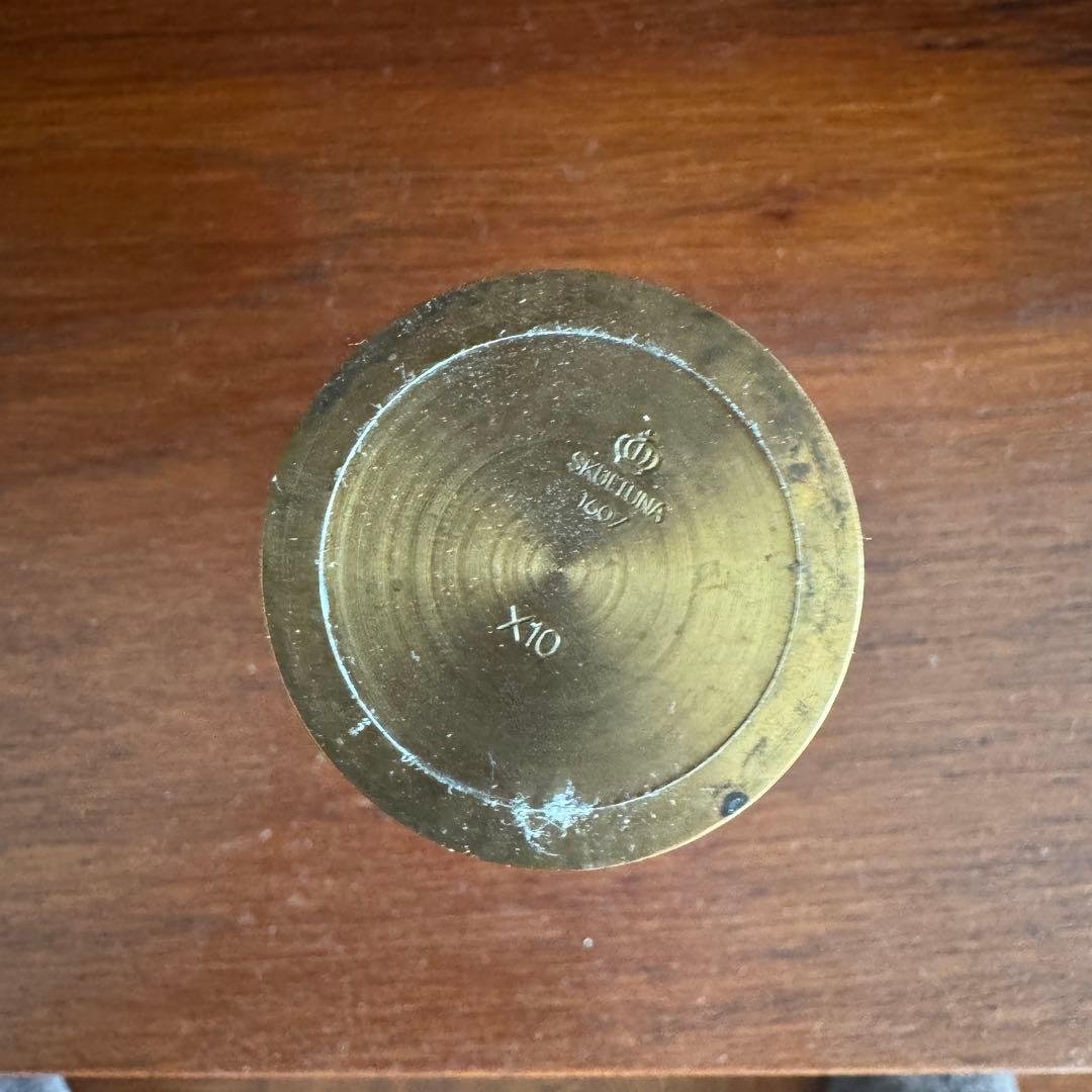 スクルツナ　真鍮製キャンドルホルダー3個セット