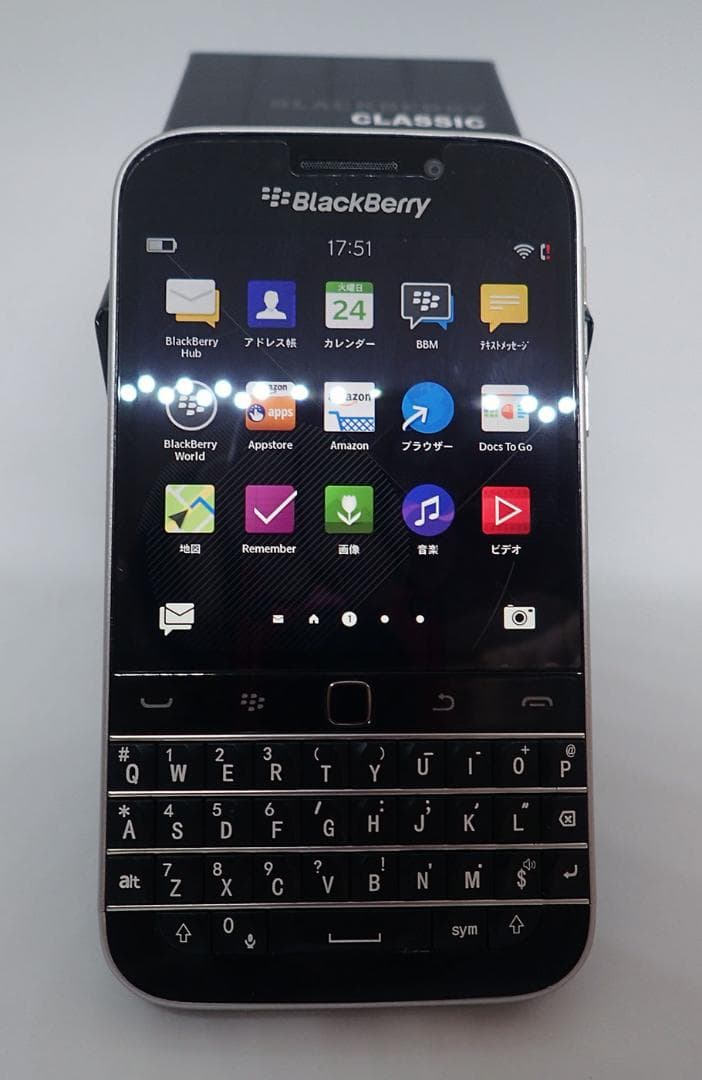 超美品！ BlackBerry Q20 Classic ブラック 技適有り