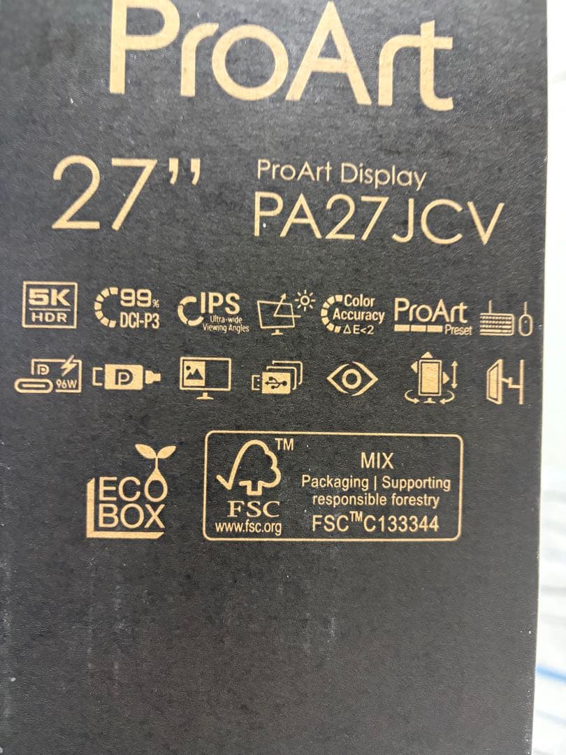 ASUS モニター　PA27JCV