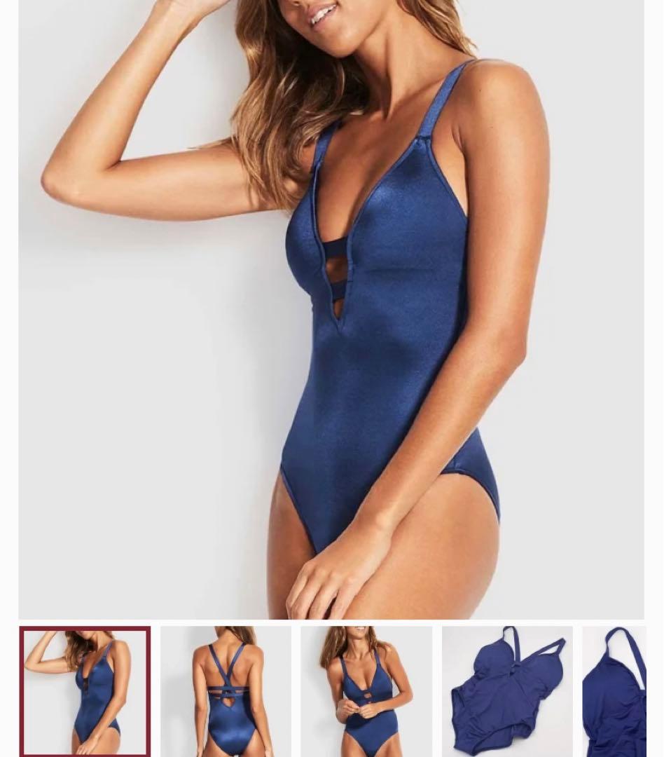Seafolly Shine On Deep-V Maillot 新品未使用