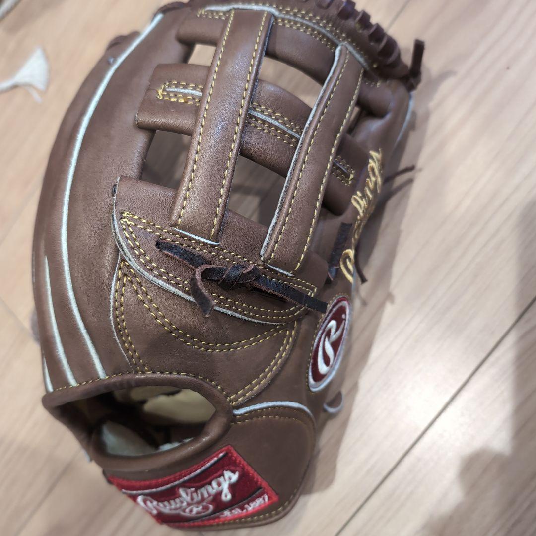 週末限定値下げ　Rawlings ローリングス軟式グラブ　内野手ブラウングローブ