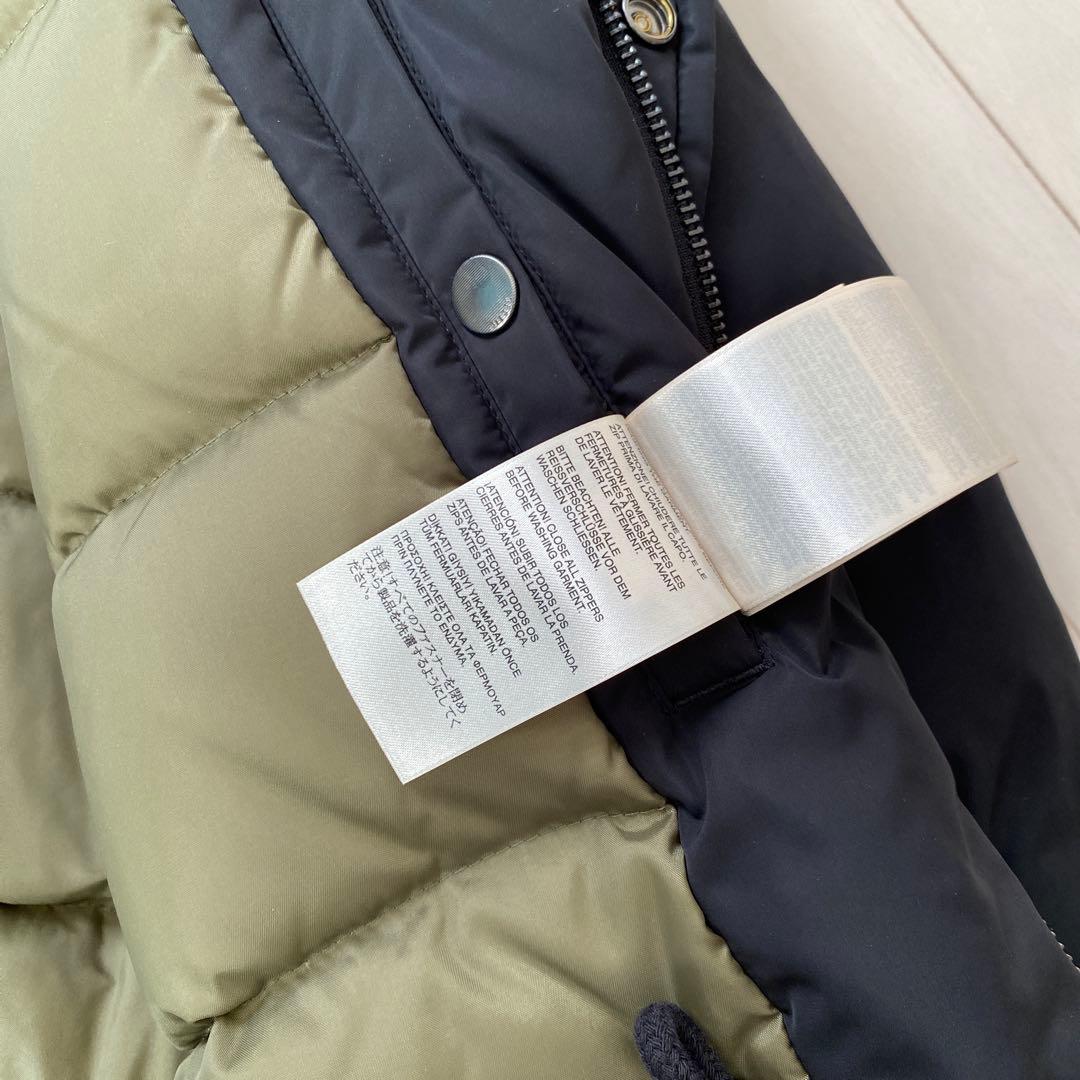 DIESEL N-3Bファー付きブラックモッズコート　メンズ