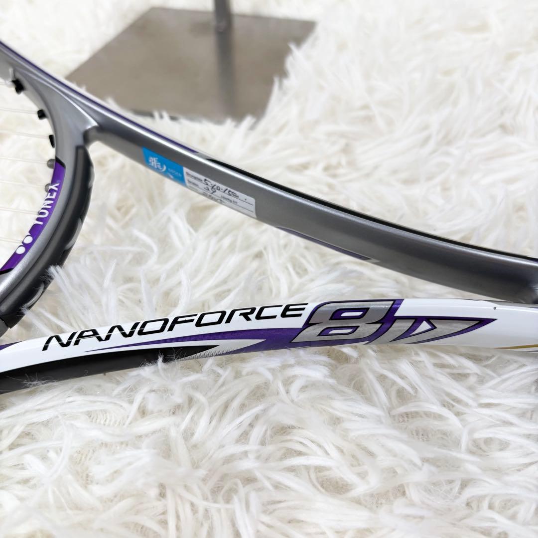 YONEX nanoforce 8V REV テニス　ラケット　紫