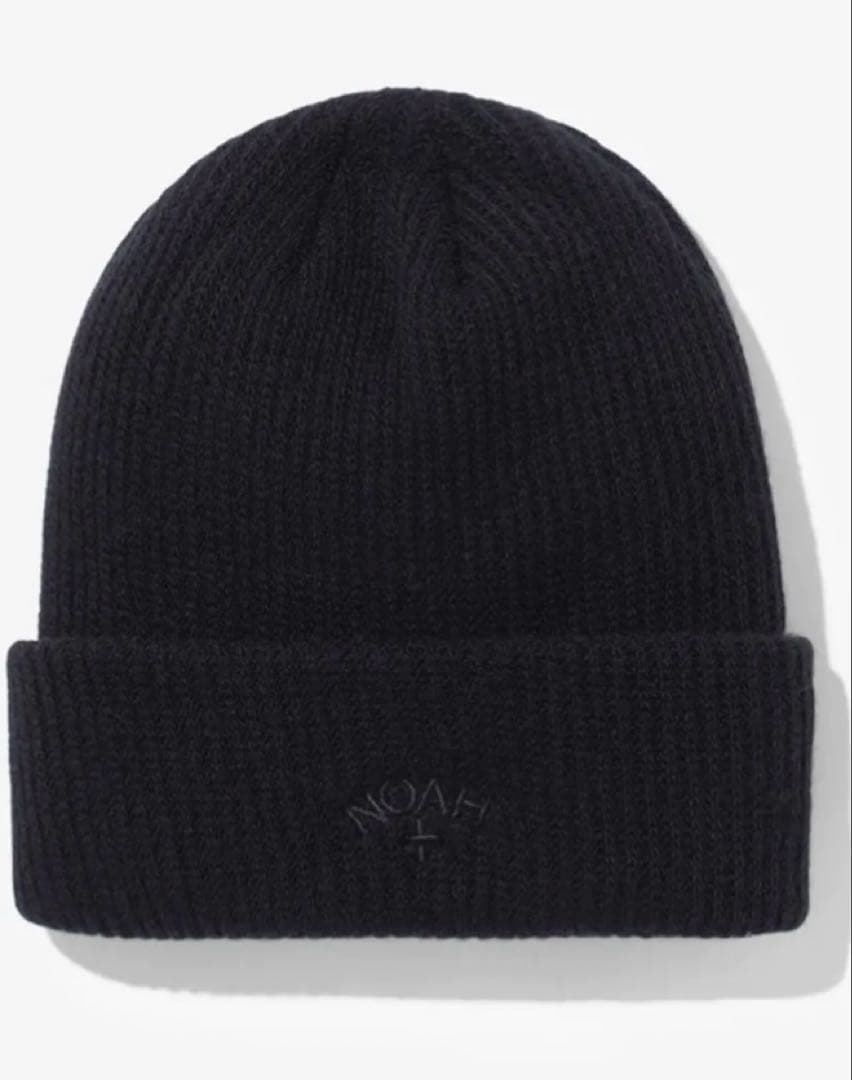 NOAH ニット帽 ブラック　カシミヤ混