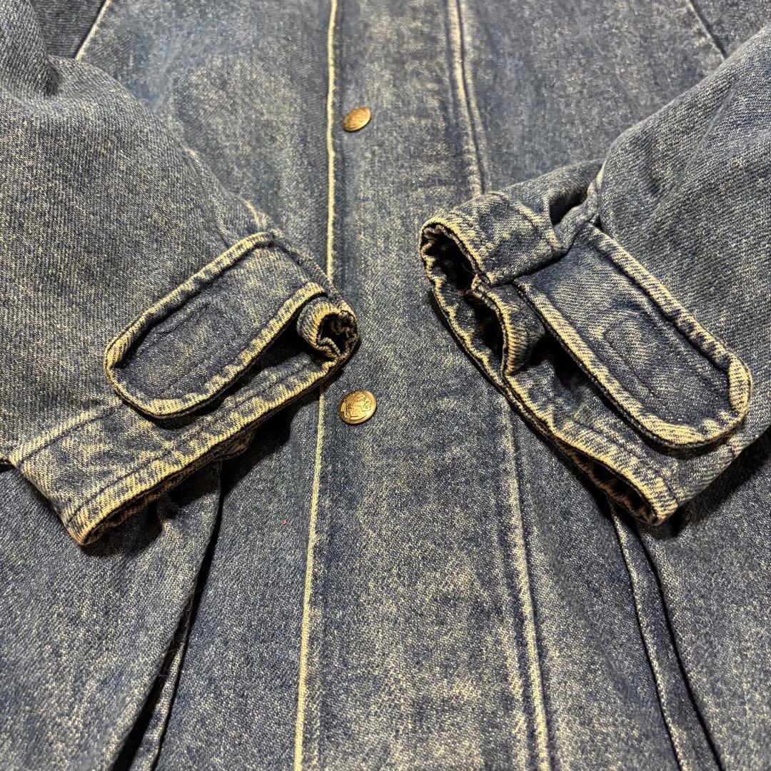 激レア 80s Woolrich デニムダスターコート 超ヘビーオンス USA製