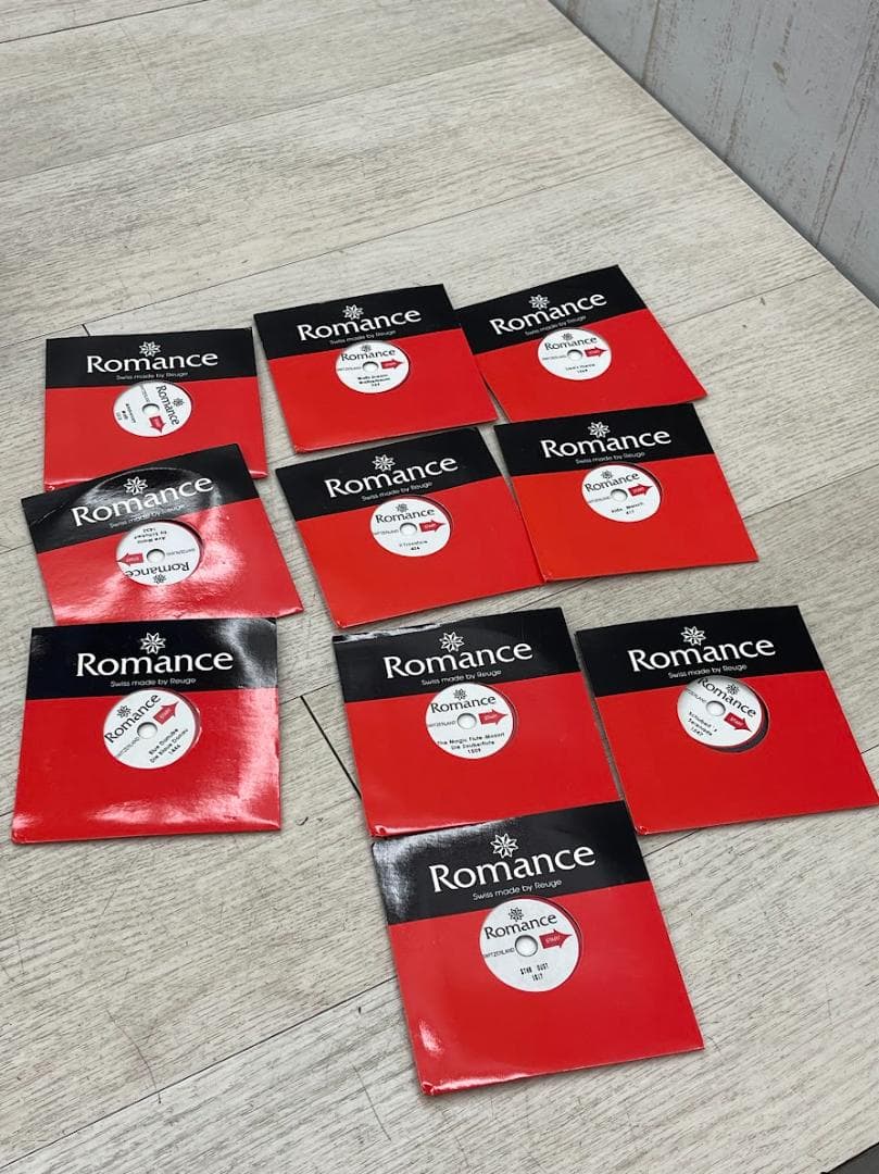 スイス リュージュ ディスクオルゴール Romance 象嵌 ディスク10枚