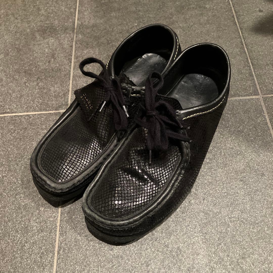 【入手困難】ワコマリア×クラークス ワラビー 23ss 蛇柄 クロコダイル