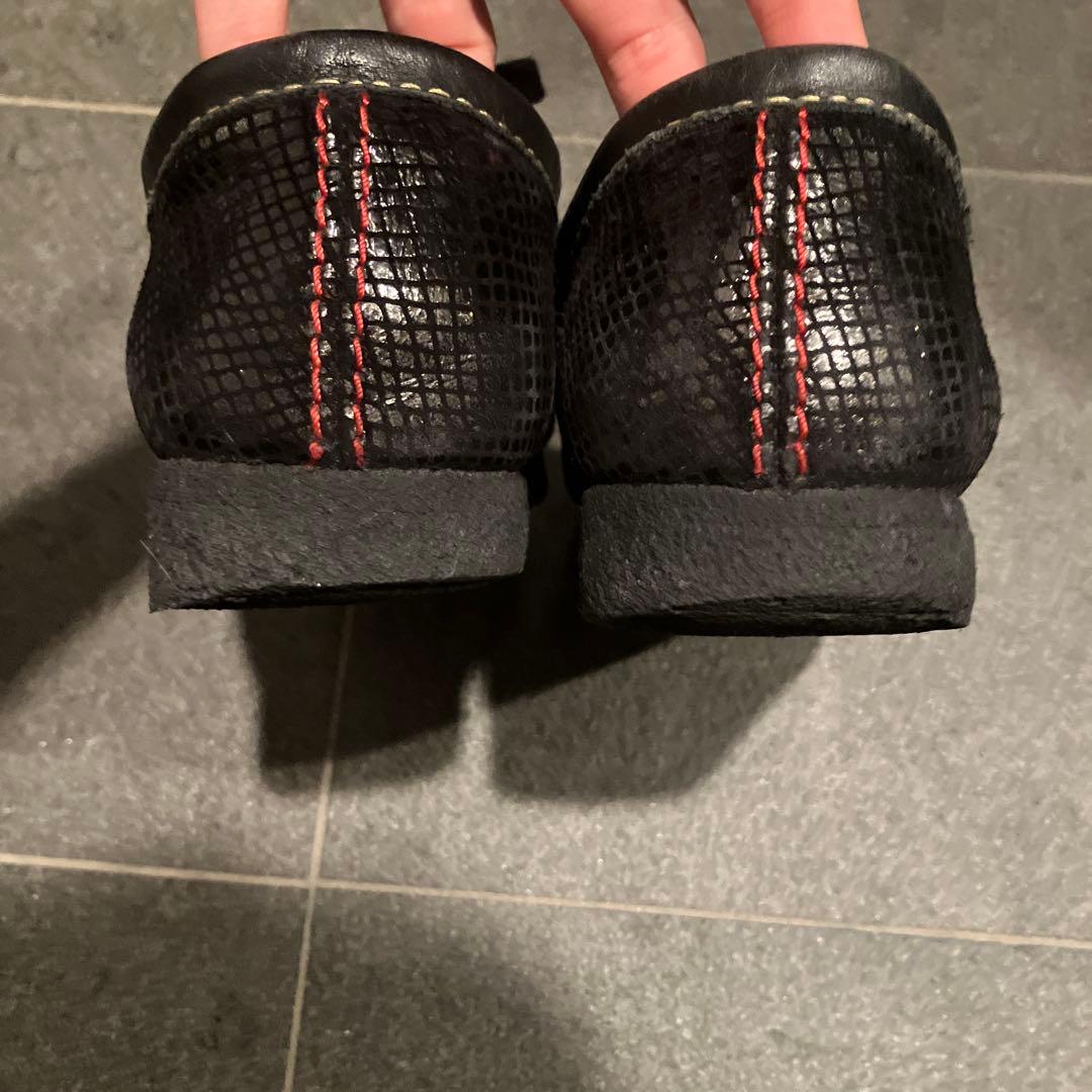 【入手困難】ワコマリア×クラークス ワラビー 23ss 蛇柄 クロコダイル