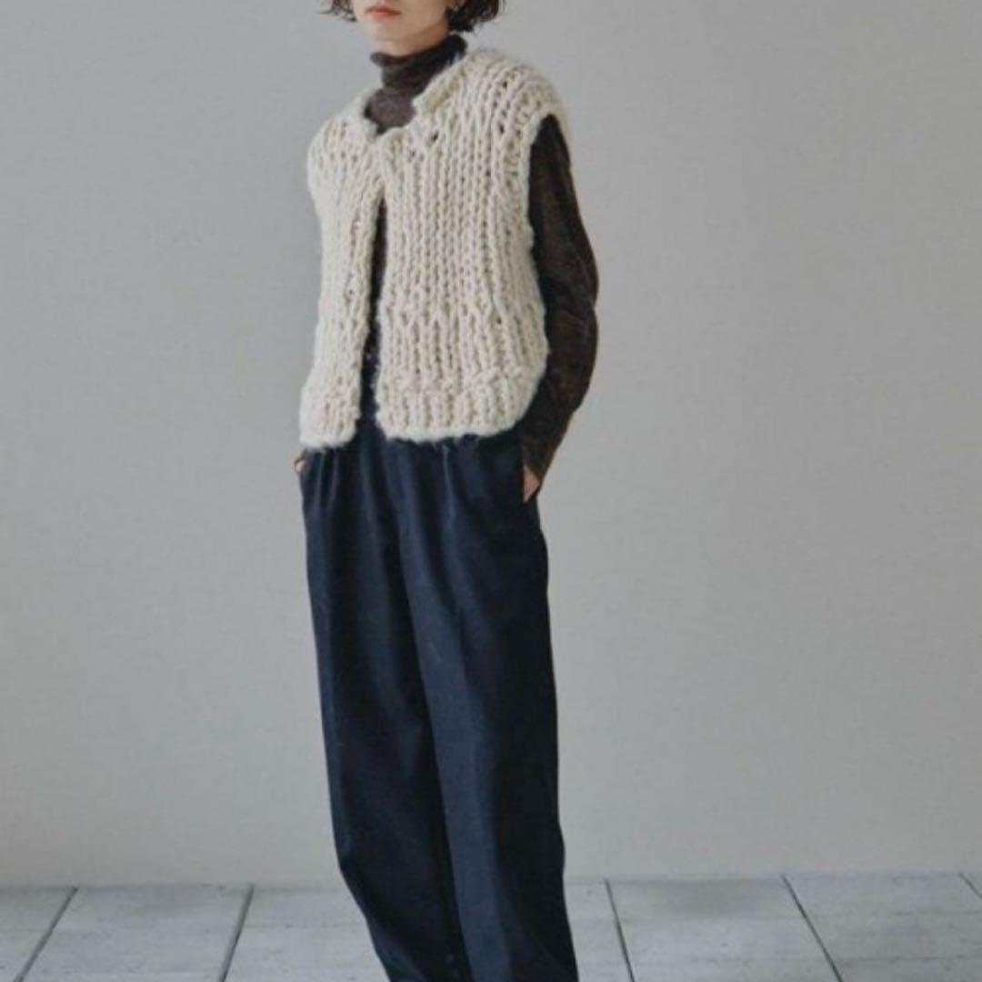 3*5様 ⭐️即購入可⭐️TODAYFUL チャンキーハンドニットベスト　エクリ