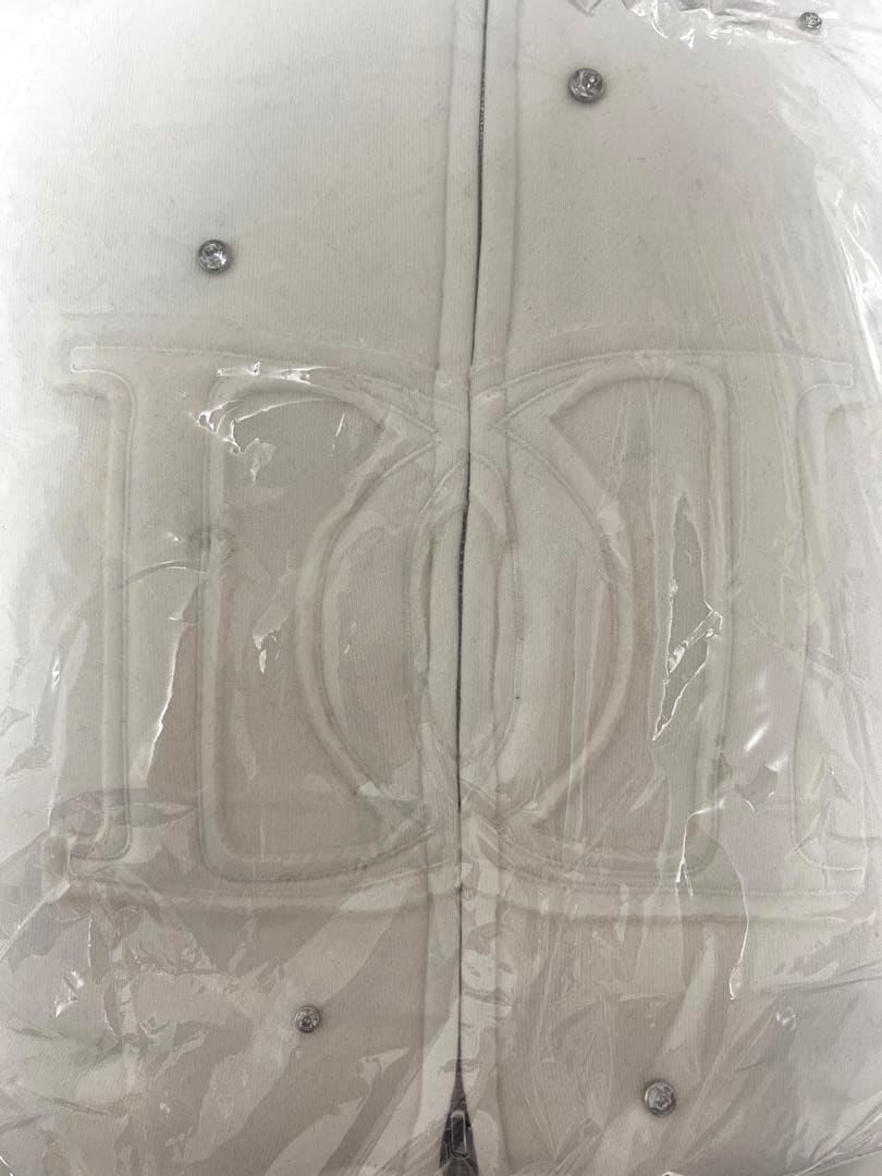 新品　ダーリッチDarich DDロゴビジュージップパーカー　ホワイトF