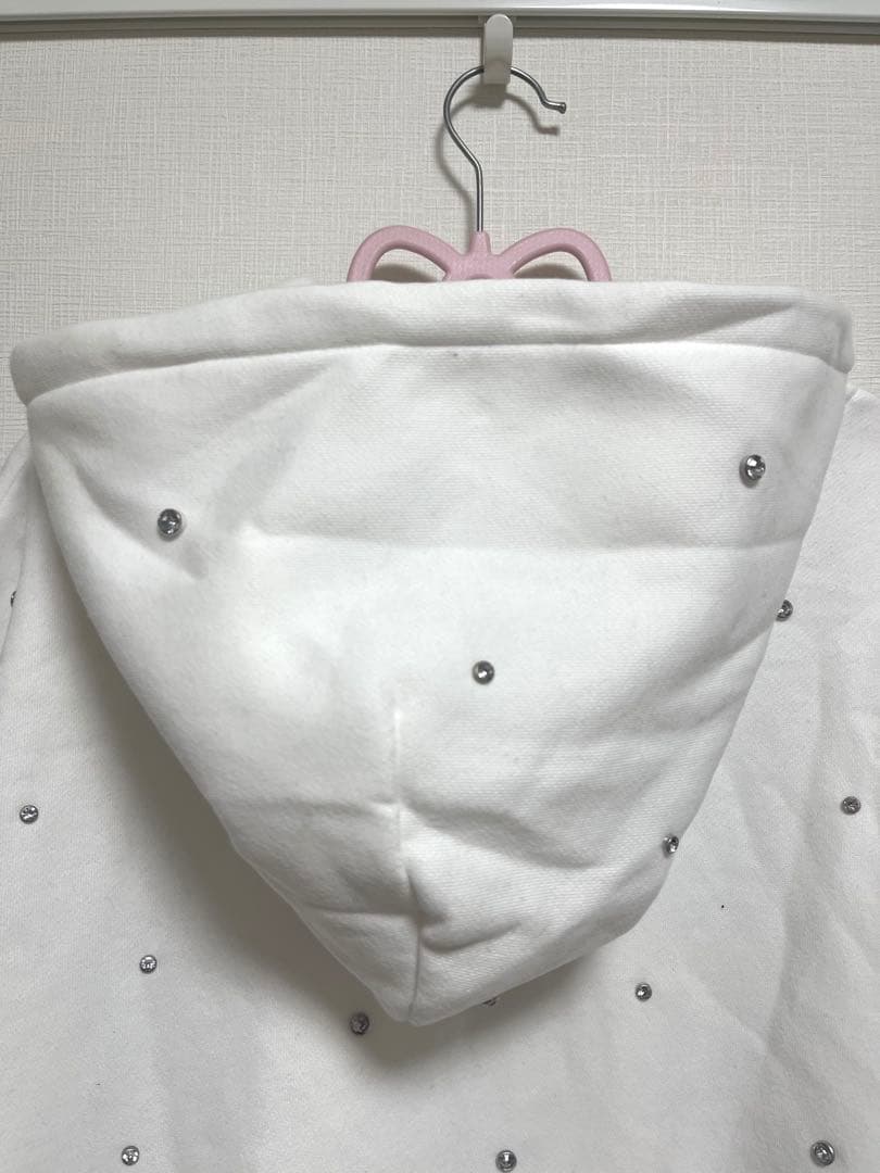 新品　ダーリッチDarich DDロゴビジュージップパーカー　ホワイトF