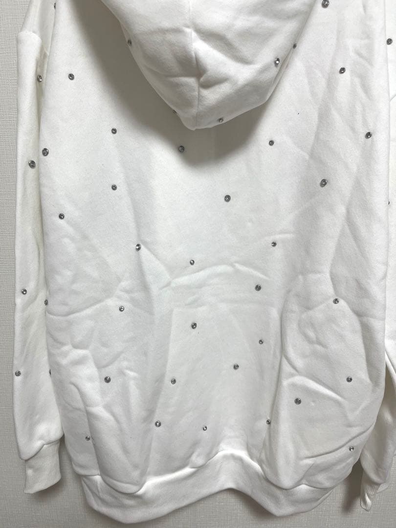 新品　ダーリッチDarich DDロゴビジュージップパーカー　ホワイトF