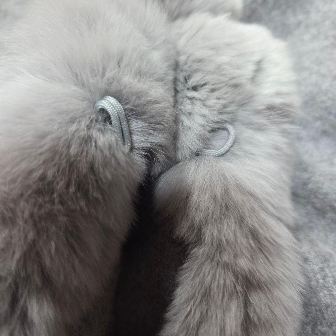 [極美品]LANVIN COLLECTION ポンチョ ケープ ラビットファー