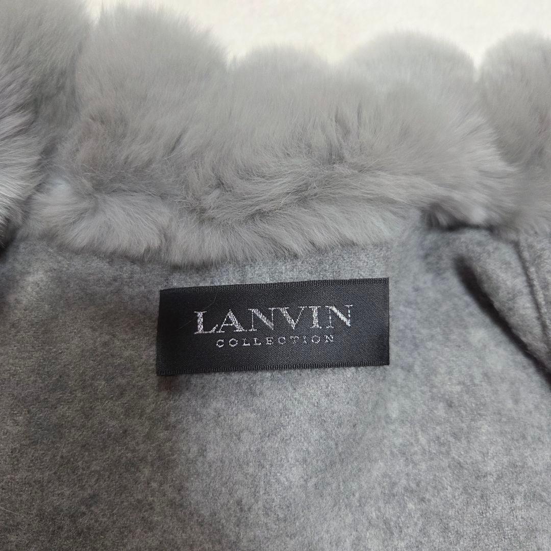 [極美品]LANVIN COLLECTION ポンチョ ケープ ラビットファー