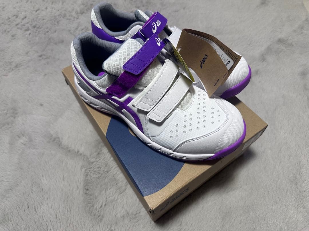 【新品】asics WINJOB CP112 LC ホワイト×パープル 25.0