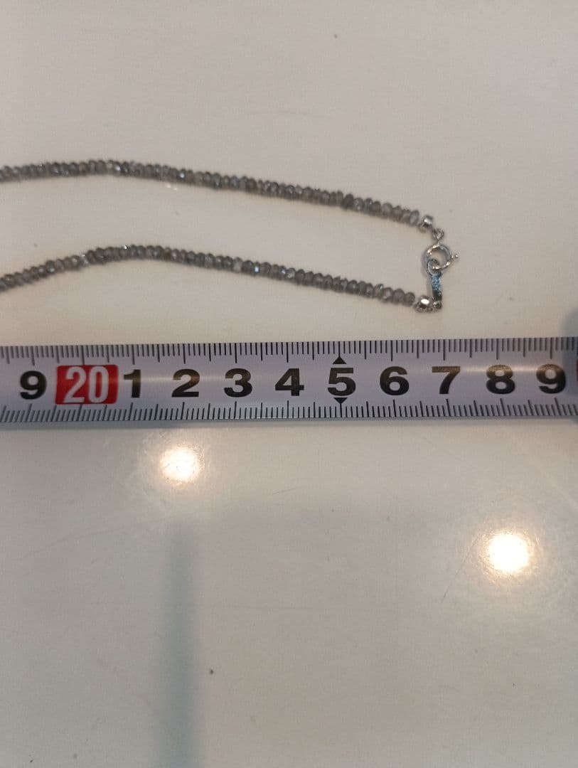 シルバー925留め具付き珊瑚ピンクバラのネックレス