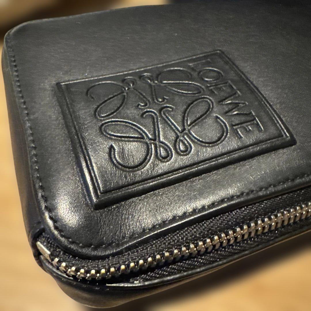 LOEWE レザー ショルダーバッグ ブラック