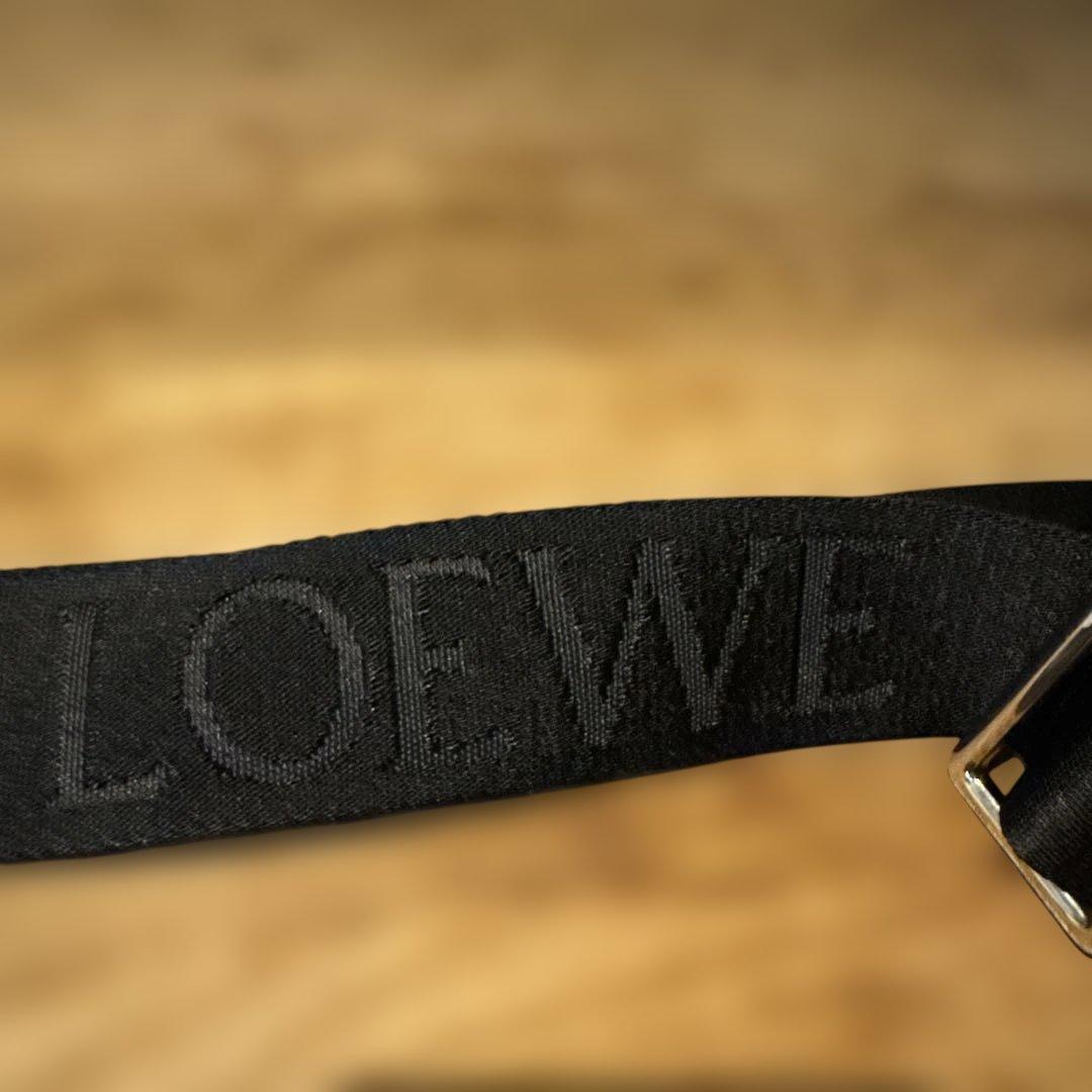 LOEWE レザー ショルダーバッグ ブラック