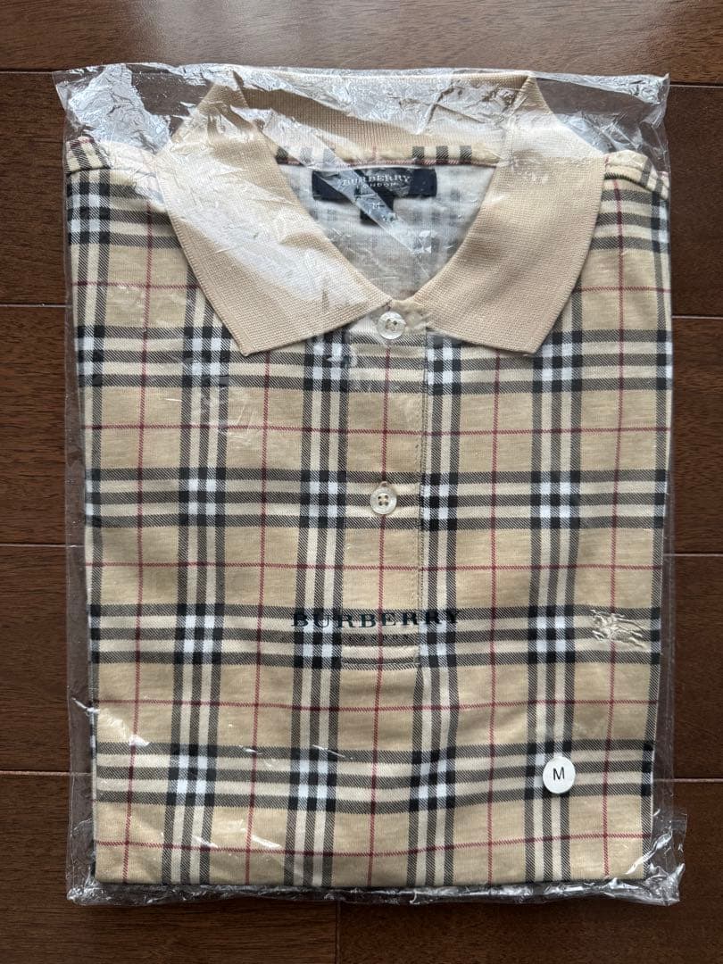 新品未使用未開封！99-00's BURBERRY チェックポロシャツ M