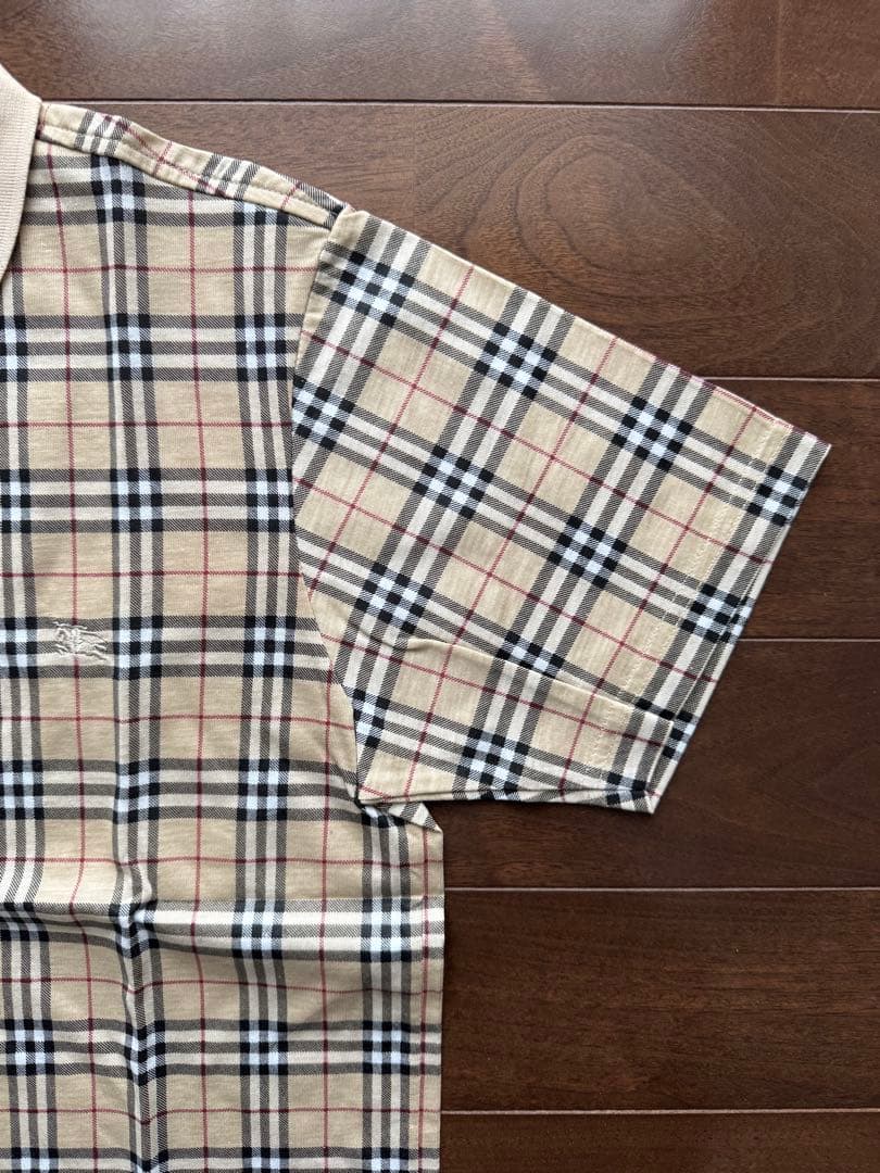 新品未使用未開封！99-00's BURBERRY チェックポロシャツ M