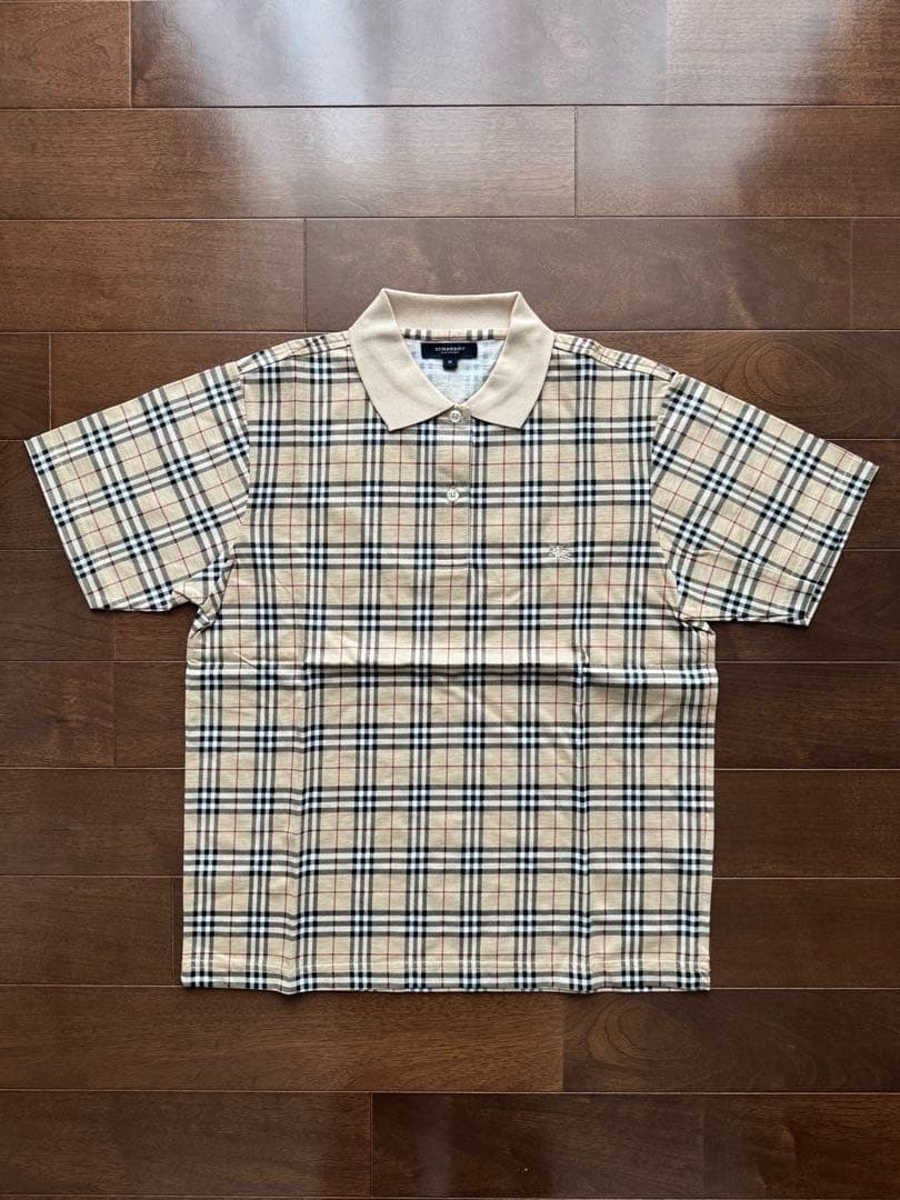 新品未使用未開封！99-00's BURBERRY チェックポロシャツ M