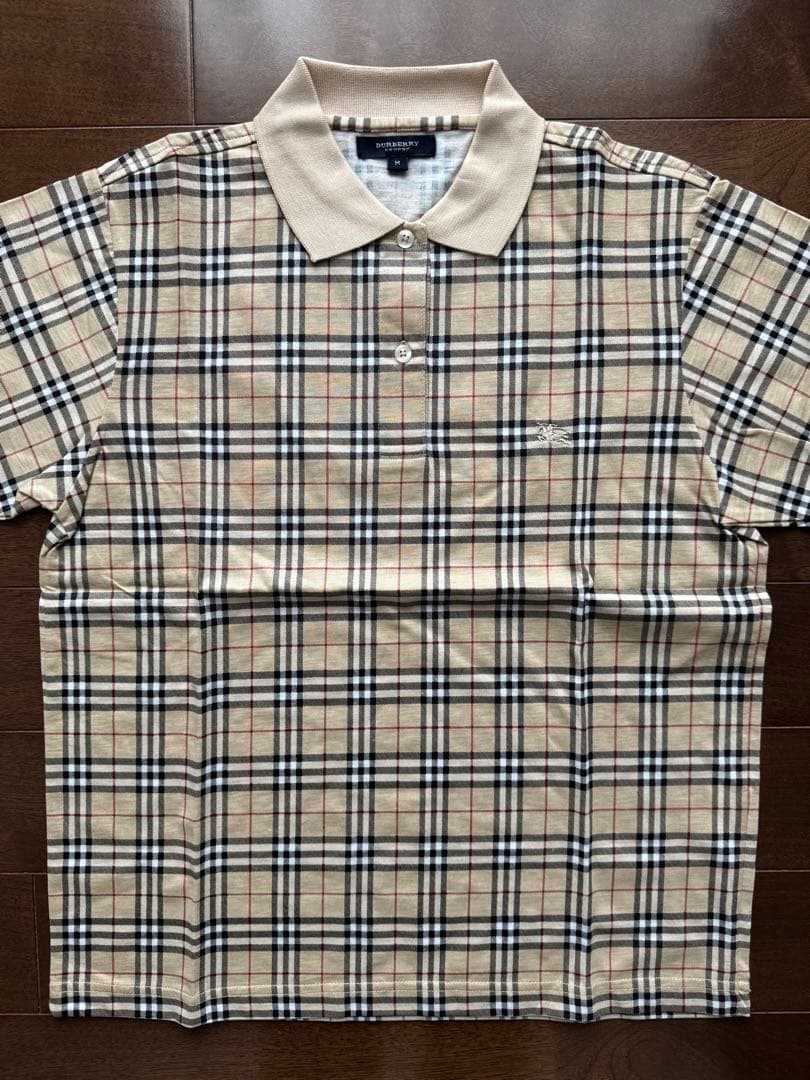 新品未使用未開封！99-00's BURBERRY チェックポロシャツ M