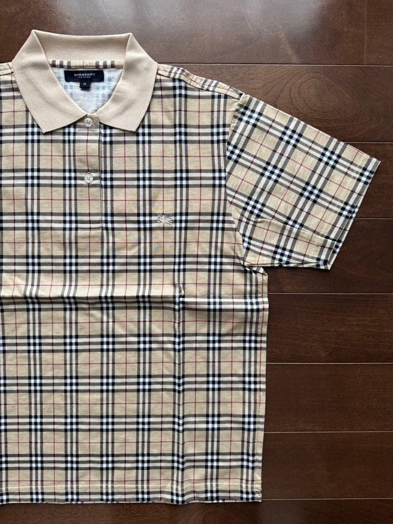 新品未使用未開封！99-00's BURBERRY チェックポロシャツ M